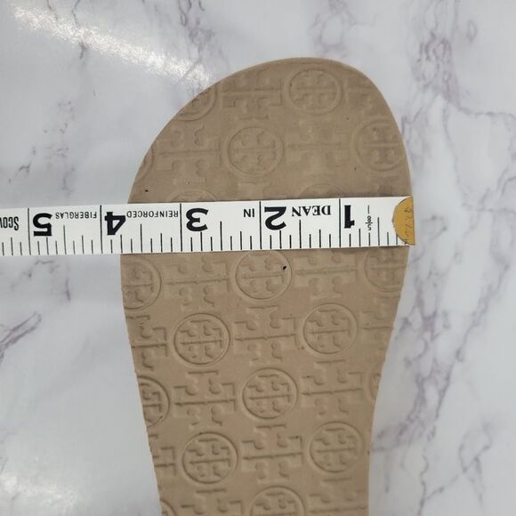 Tory Burch Women's Tan Platform Flip Flops - Picture 8 of 10